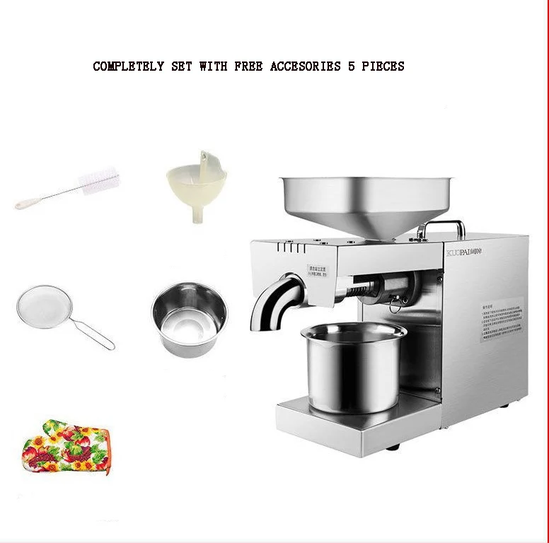 oil press machine hot and cold oil screw small fresh palm fruit pressing oil  extractor