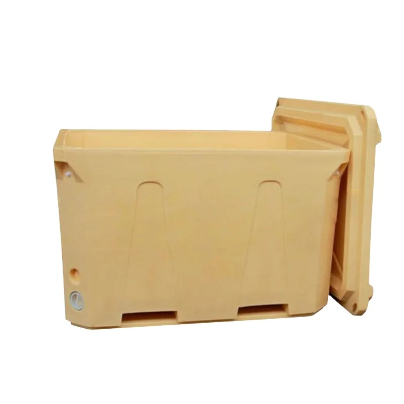 Factory wholesale 1000L fresh aquatic incubator Rotary plastic large capacity refrigerator Rotomolding incubator cooler box