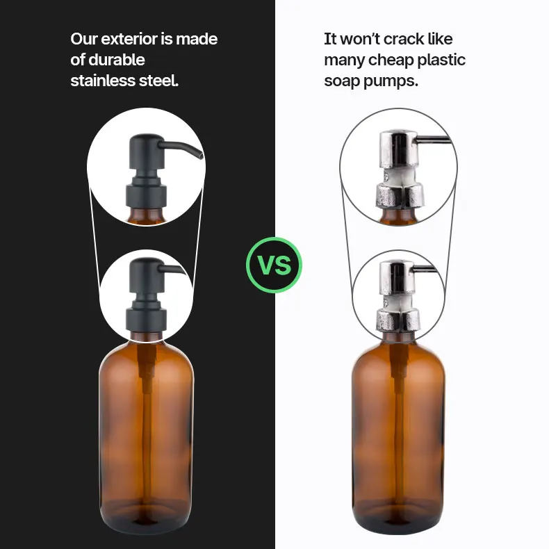 Metal Manufacturer Lotion Pump Bottle 300ml 304 Stainless Steel Pump Hand Soap Dispenser With Wholesale Price