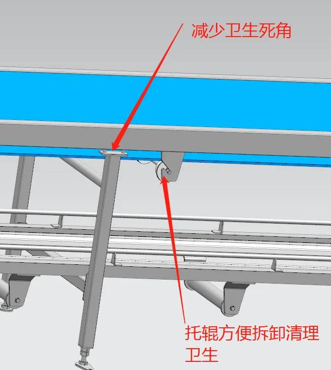 Ленточный конвейер из нержавеющей стали 304 для резки и разборки каркаса в свиной бойне