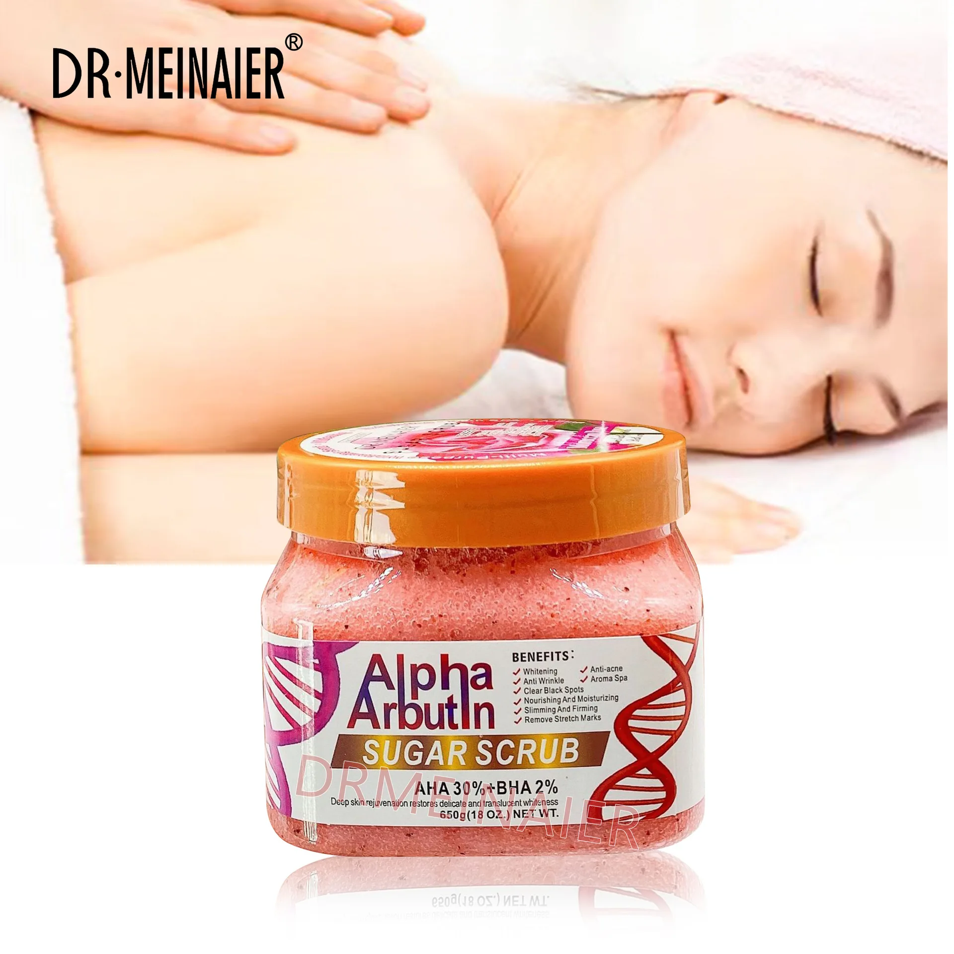 Natural Vitamin Scrub Face and Body Skin Care Bath Salt Deep Clean Hydrating Whitening Scrub