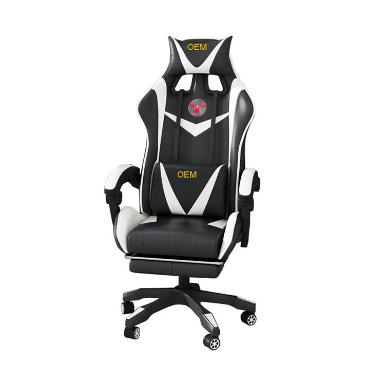 
Free Sample Pc Office Racing Computer Reclining Leather Silla Gamer Chair With Footrest 