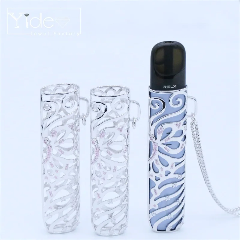 Оптовая продажа чехол для электронной сигареты с ремешком ручки relx vape легко носить собой металлический корпус