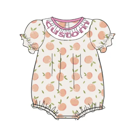 Yihui Hot Sale OEM Infant Baby Girl Outfit Ruffle Romper Ribbed Body Suit Summer Cotton  baby bamboo romper