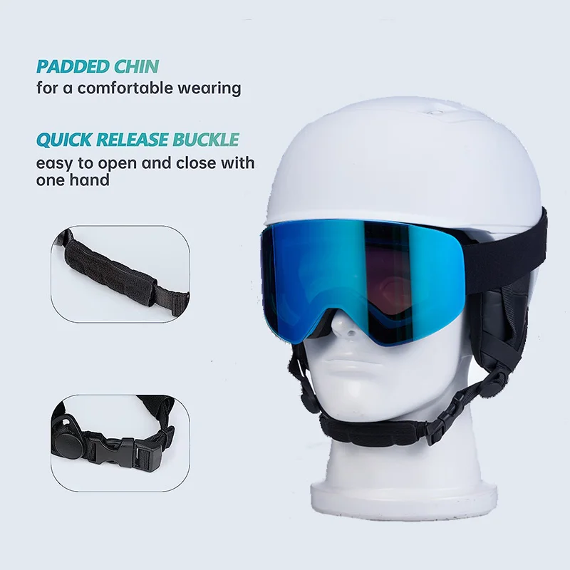 Safe Comfortable Ski Helmet ABS Shell With Air Flow Vents keep Cool Dry EN1077 Certified Adjustable Vents Ski Helmet