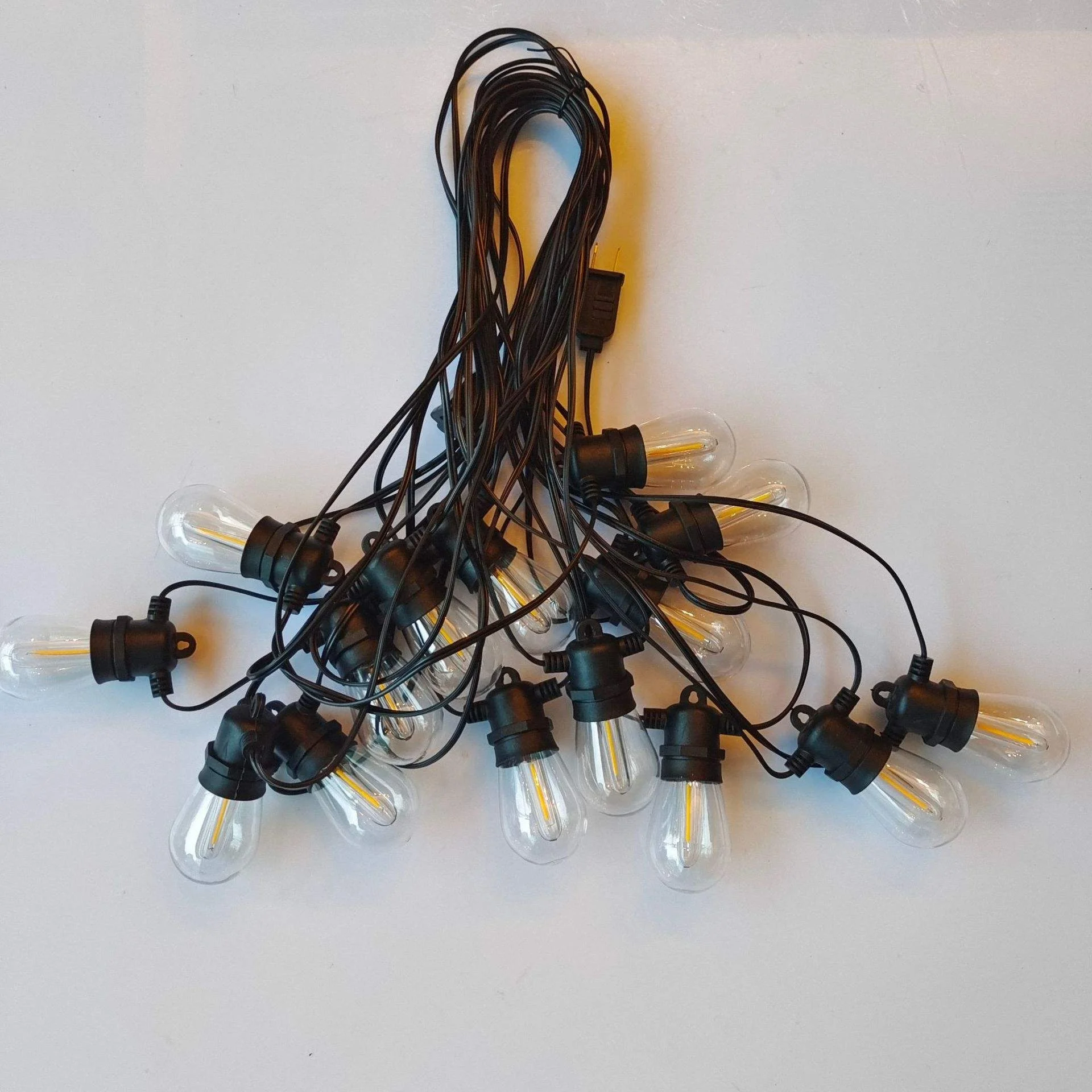 Outdoor Lights USB Powered 20 LED Shatterproof Bulbs 23FT IP65 Waterproof Garden Patio String Lights for Backyard Gazebo