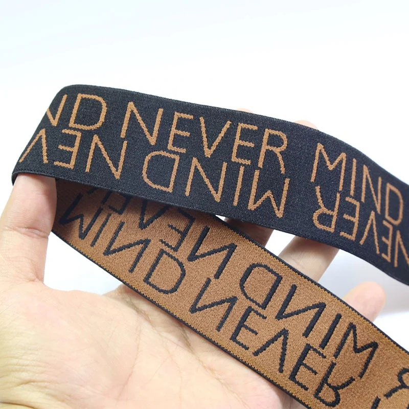 3.8cm Jacquard Webbing Band Jacquard Elastic Band For Underwears