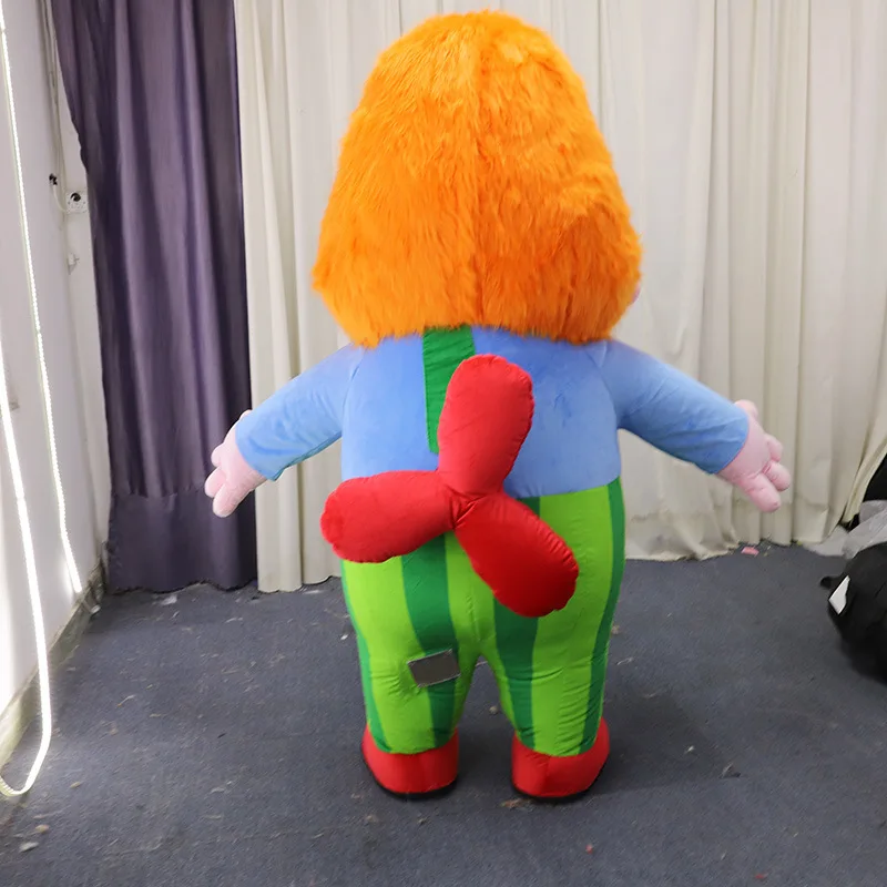 Moving plush mascots cartoon character inflatable Carlson mascot costume for adults