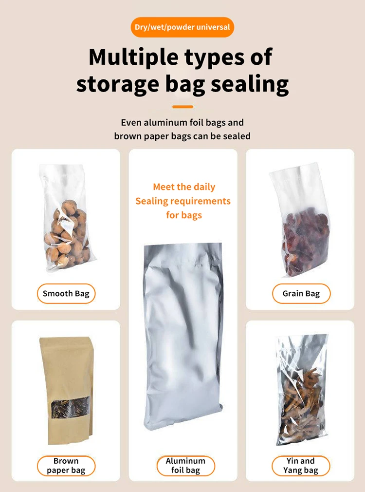 seladora a vacuo 120W Lightweight Detachable Easy use food vacuum sealer desktop jar food vacuum sealer with vacuum hose