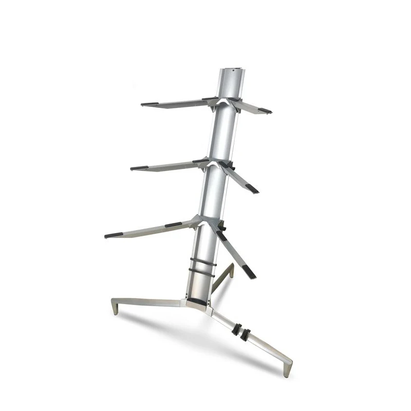 Aluminum Double Keyboard Stand 1.2M Electronic Organ Stand Music Instrument Piano Keyboard Stand