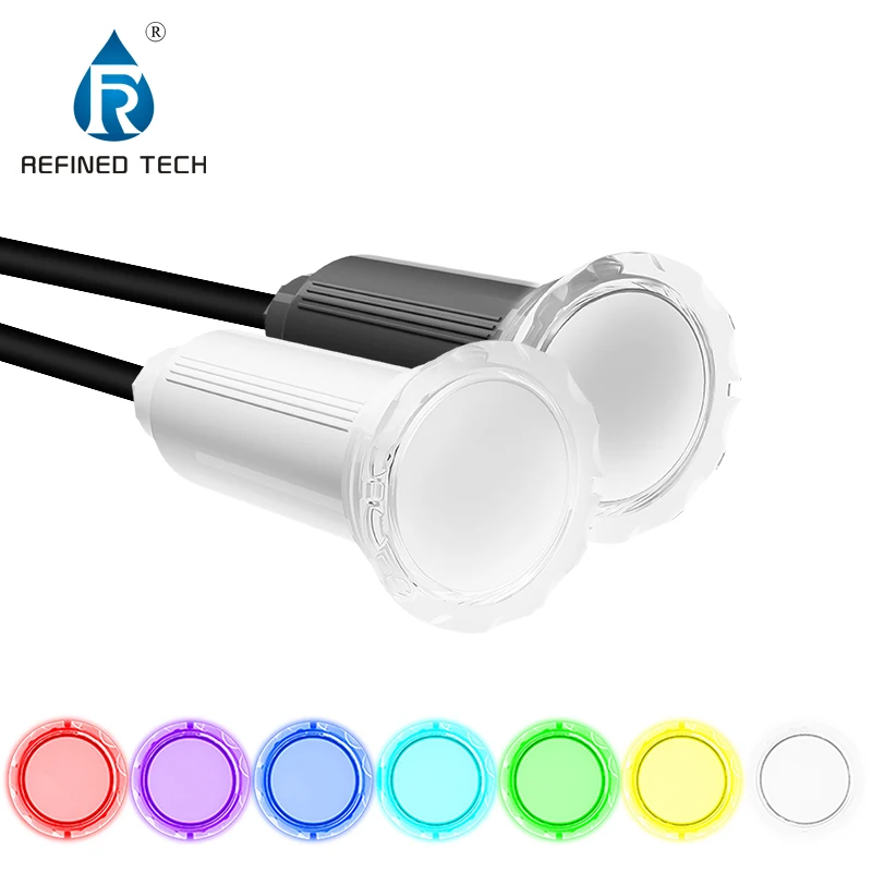 Patented Nicheless 12 Volt 100 Foot Cord 1.5 Inch LED Pool and Spa Light for Replacement of Hayward LACUS11100 ColorLogic 320