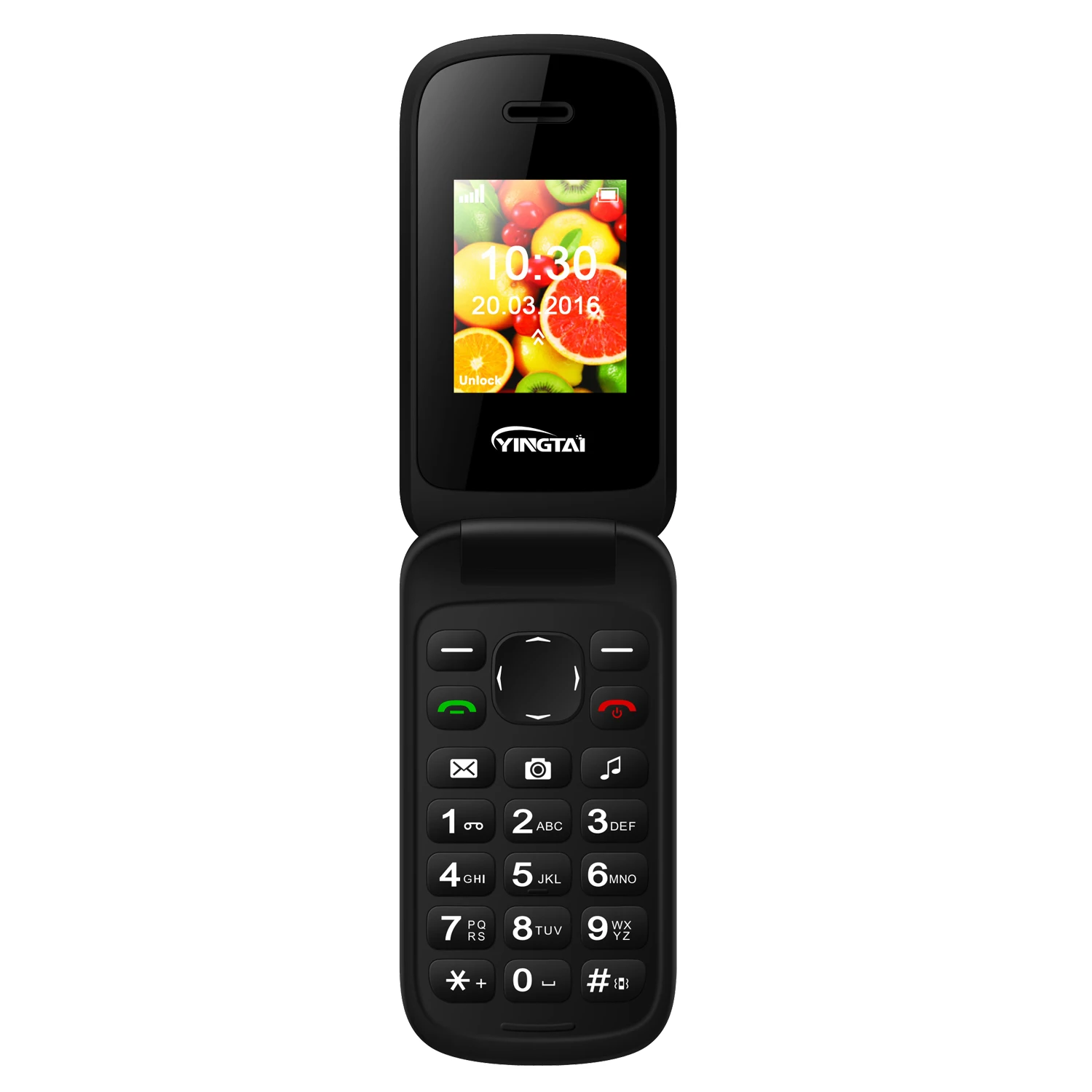 GSM четырехдиапазонный 1 77 дюймовый откидной GSM-телефон с резиновой кнопкой