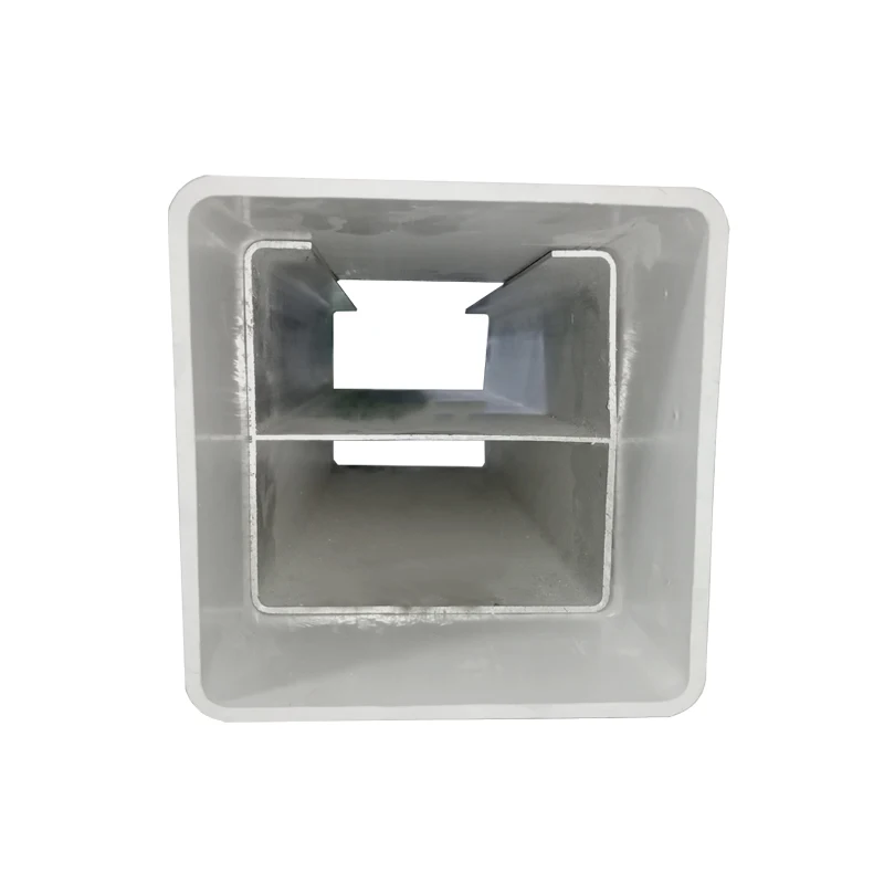 high reinforced aluminum I beam/tube structure for vinyl fence post