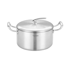 Factory Cookware Kitchen customized size Stainless Steel Non-Stick Soup & Stock Pot Cooking Pots with handle