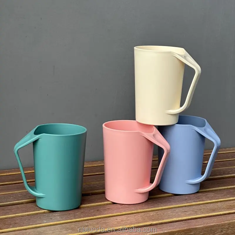 Wheat Straw Plastic Mug Unbreakable Durability Dishwasher & Microwave Safe Water Coffee Cup for Cold Hot Drinks