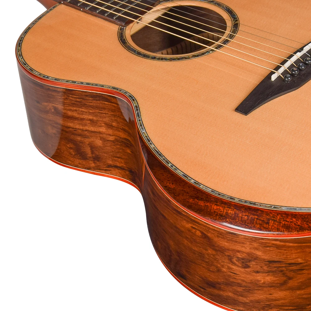 Maple fingerboard inlay solid spruce top  acoustic guitar cutway