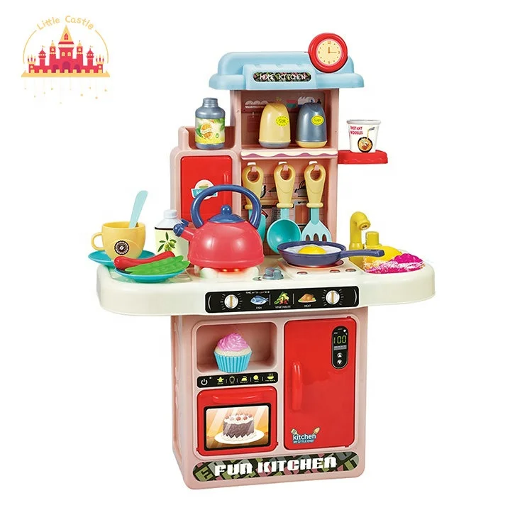 Simulated Steam Kids Children Plastic Kitchen Toys with Spray Stove SL10C413