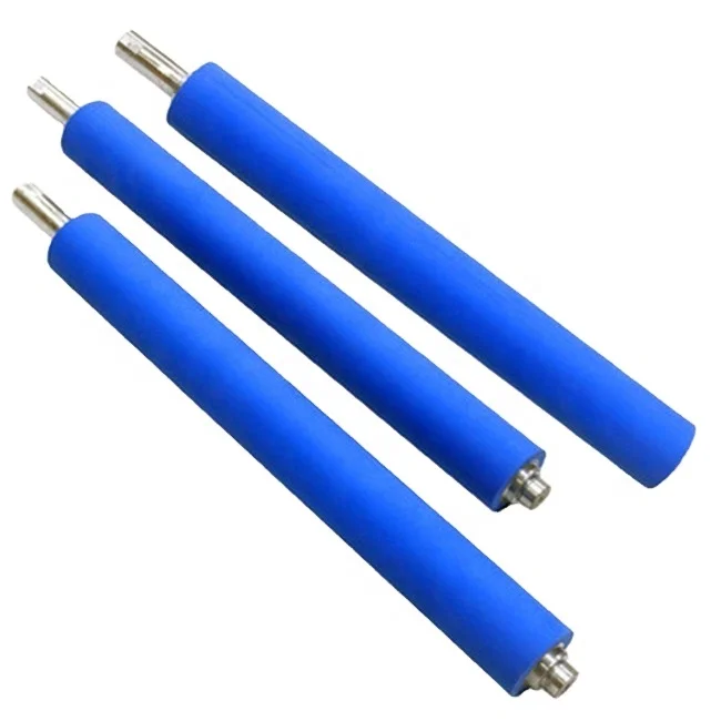 Sticky Rubber Roller Cao Silicone Blue Great China Layer Solid Color Shaft Material Origin Type