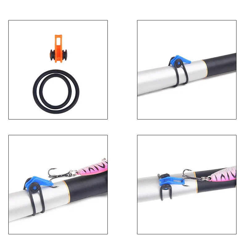 SUPERIORFISHING Fishing Rod Hook Keeper Multiple Color Fishing Bait Hanger Lure Fishhook Safety Holder Pesca Accessories