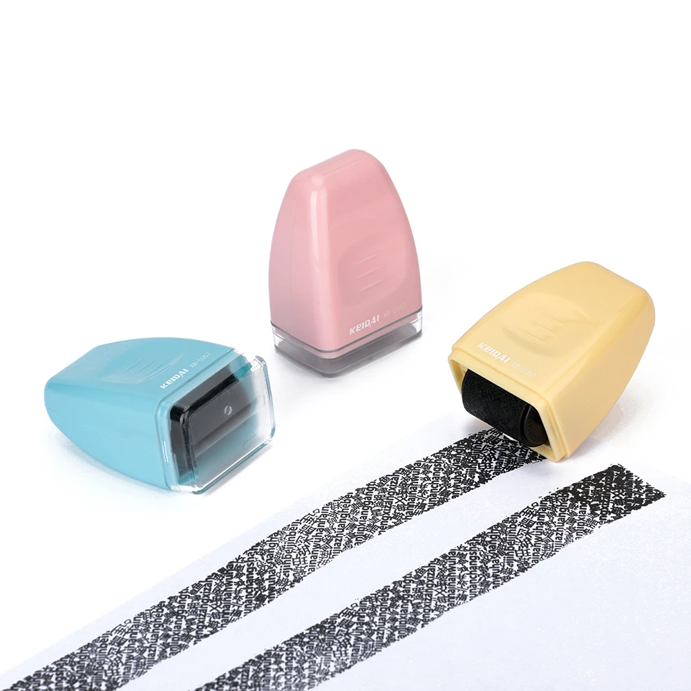 Confidential Roller Stamp Theft Prevention Security Stamp Replaceable Roller
