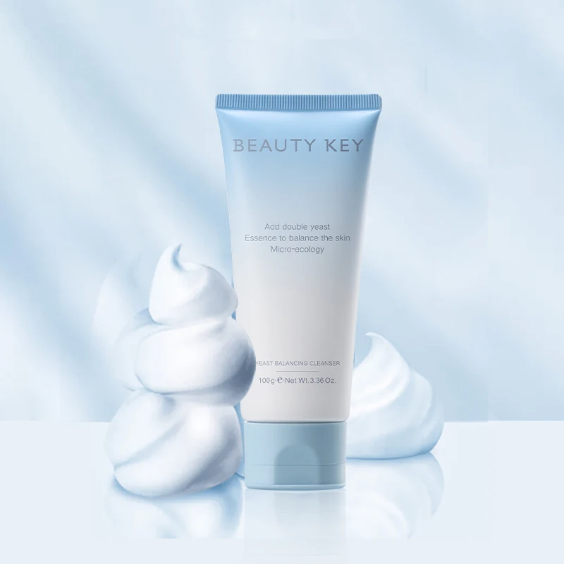 Private Label Moisturizing Face Wash Deep Cleansing Anti Acne Brightening Facial Yeast Balancing Cleanser Kojic Acid Cleanser