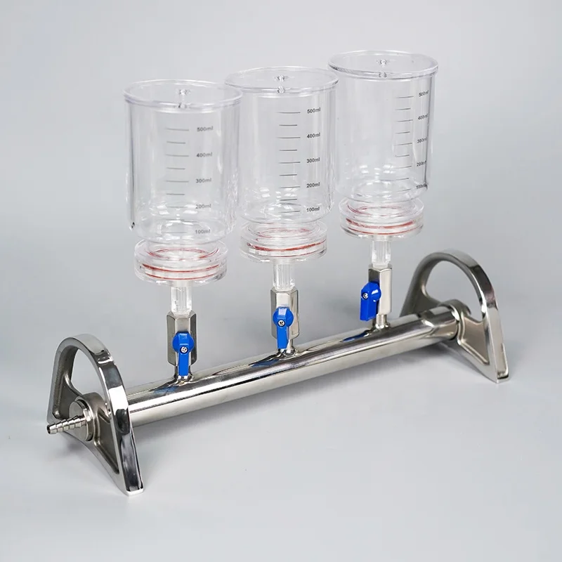 Лабораторный многочашечный фильтр из нержавеющей стали/мембранный бактериальный фильтр/устройство всасывания растворителя