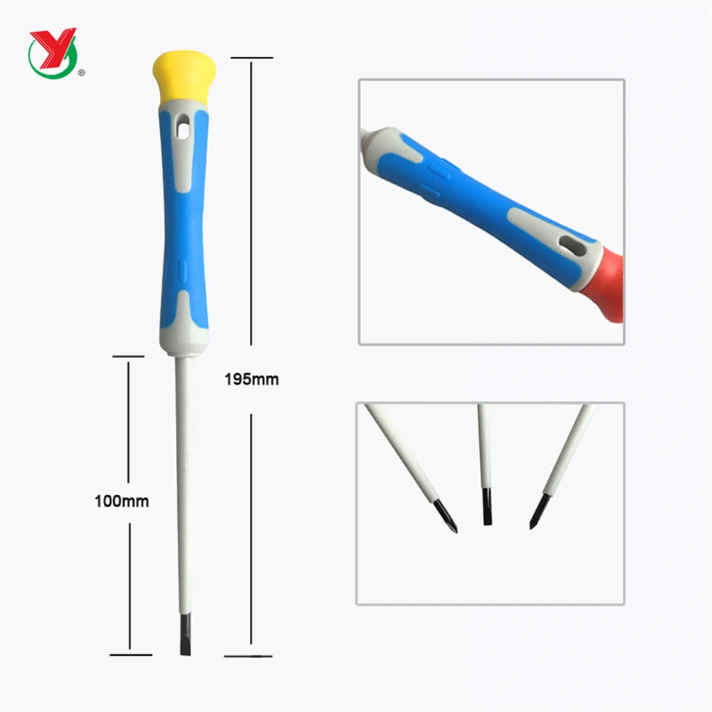 Phillips Slotted head  #2600 Professional Tools  screw driver PH Flat comfortable precision Insulated Screwdriver