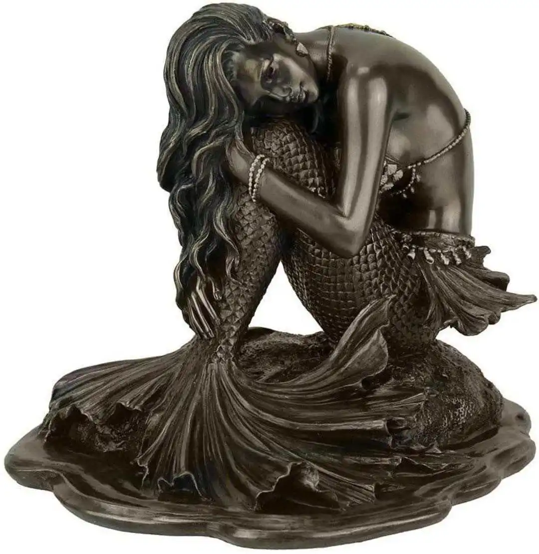 
3 inch Cute mermaid statue resin Sculpture Figurine Superb Detailed Collectible Decor 