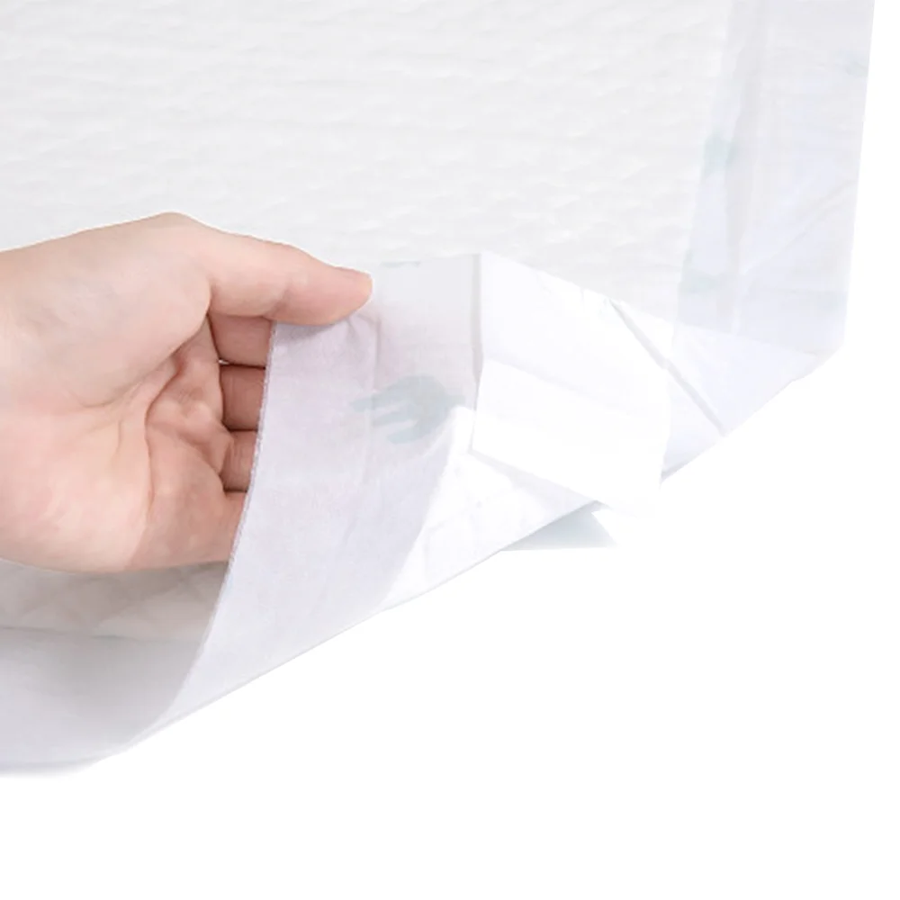 Натуральный материал клейкая задняя сторона Складная с водоотталкивающим покрытием дышат утилизации пэт впитывающая пеленка для людей с недержании