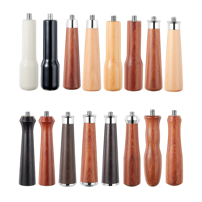 Espresso Tool Barista Stainless Steel 3 Ears Olive Wood Handle 54mm Bottomless Portafilter Coffee 51mm 58mm