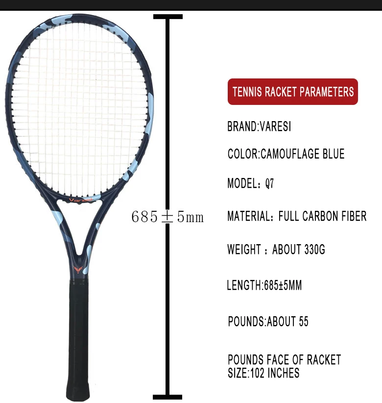  100% Full Carbon Fiber Super Light Weight Good Control Grip Include Handle Overgrips Tennis Balls Rackets