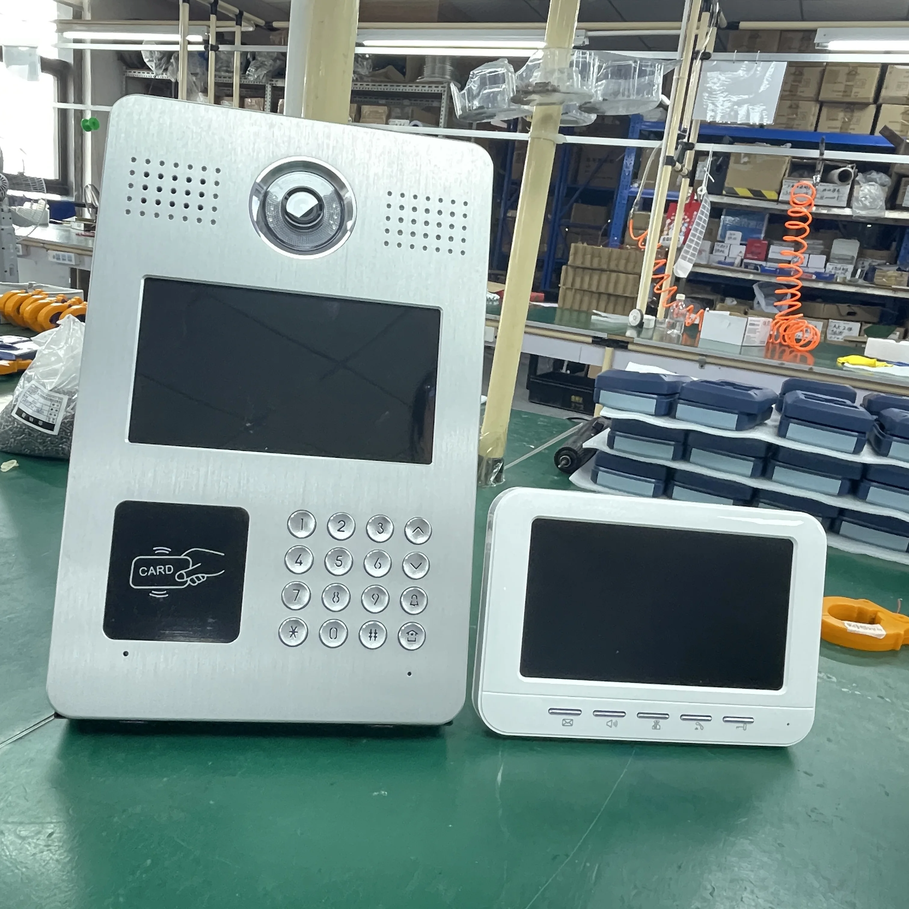 IP SIP touch screen 7 inch Professional apartment building video intercom