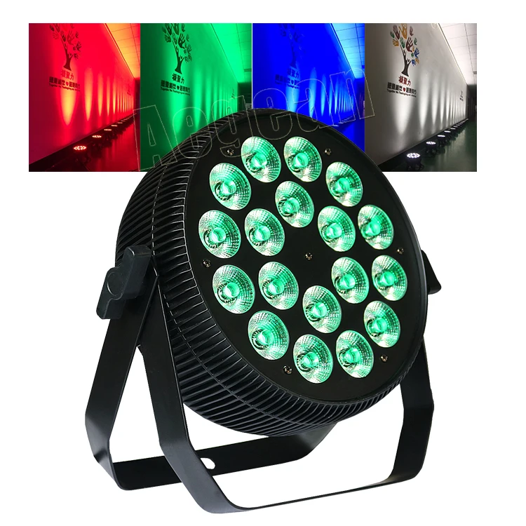 Factory Price 18X10W Rgbwa Uv 6In1 Wash Multicolor Dmx512 Led Par Lights For Disco Stage