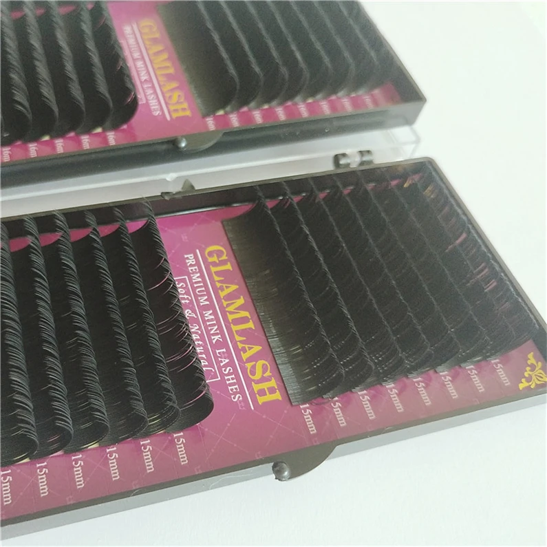 Mink 3D Private Label Wholesale Human Hair One Dollar Drag Queen Magnetic S C False Curl Eyelash Extension