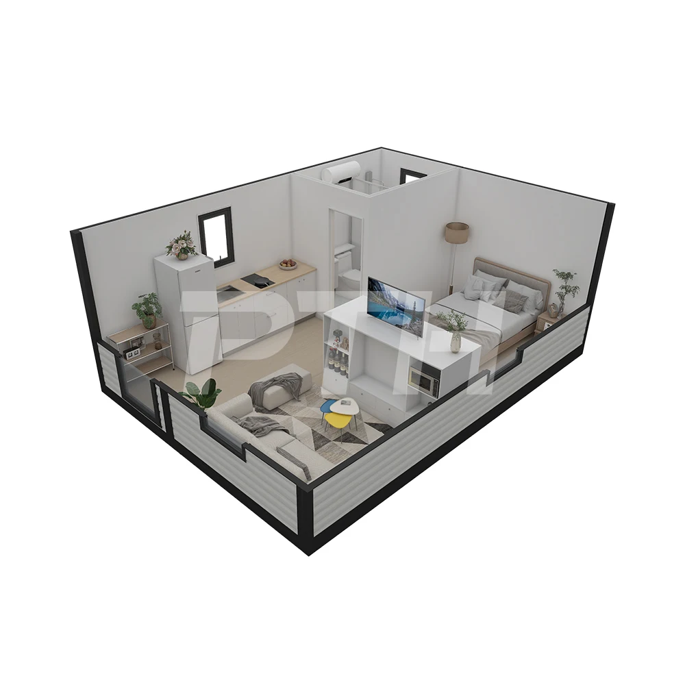PrefabX Flip Mini  26 sqm expandable Assemble Well in 8 Hours Modular container smart House