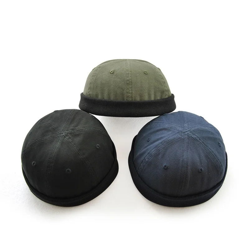 China Factory Men Cotton Black Bowler Hat