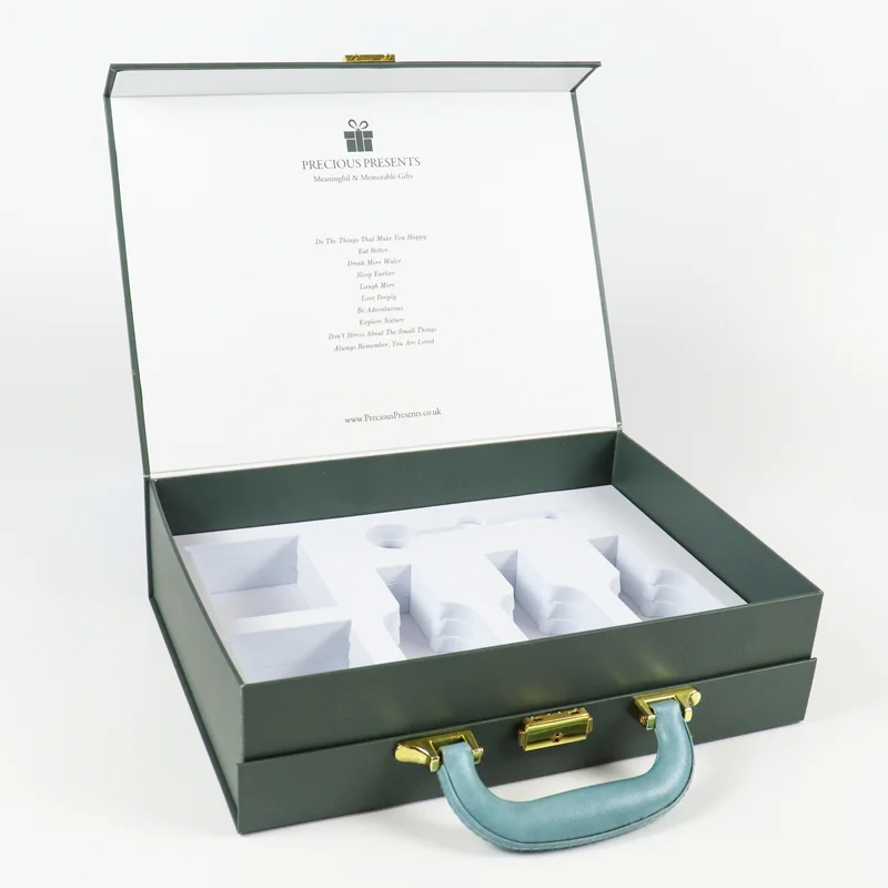 Beauty Square Luxury Boxes Makeup Boxes Case Professional Cosmetic Suitcase Rectangle Cardboard Packaging Boxes For Glass Jars