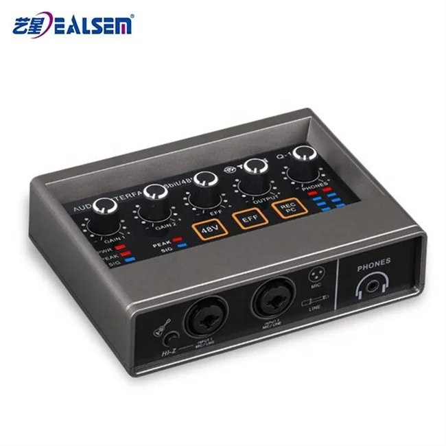 Professional TEYUN Q-16 USB Audio Mixer Interface 16-bit/48kHz Studio Recording Karaoke Sound Card For PC/Phone/MAC/YouTuber