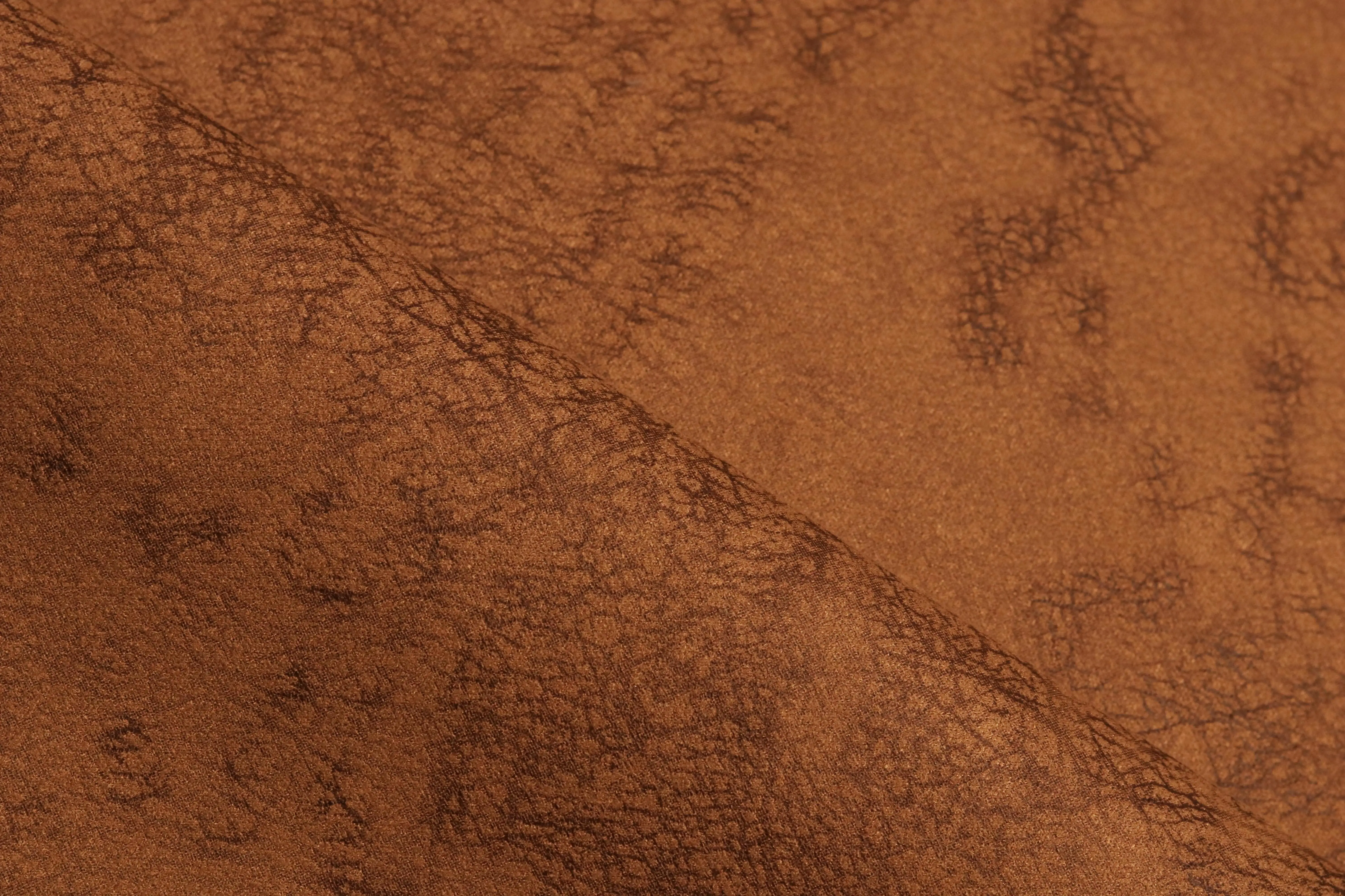 Micro Fiber Foil Make old textures Printing Recycled Knitting Suede Fabric For Car clothing
