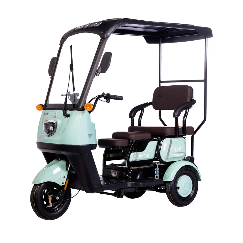 Popular Electric Tricycle Home Mini Scooter Three Seat Adjustable Electric Tricycle in China in 2024