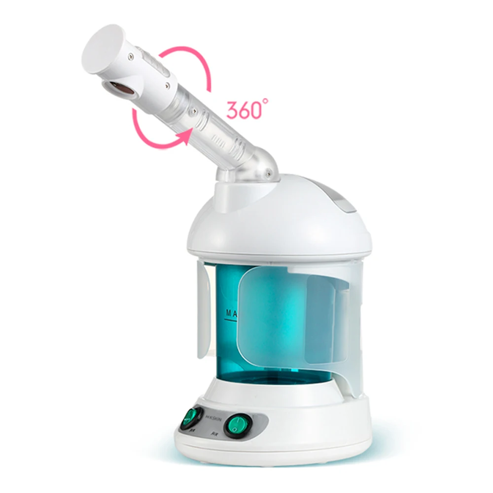 Electric Hot Mist Face Steam Machine with Ozone Table Top Mini Spa Face Steamer Design for Detoxify Skin Filling Water Quickly