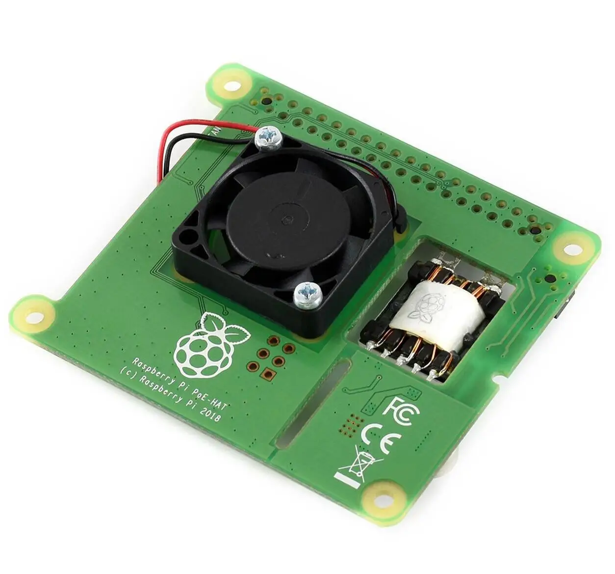 Плата Waveshare Power over Ethernet для Raspberry Pi 3B +/4B и сети PoE 802.3af