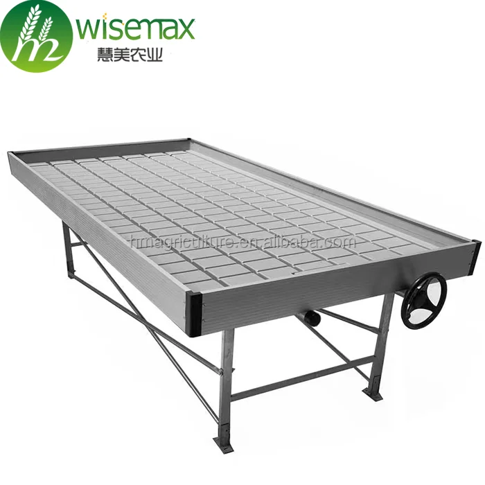 Grow Shelf Table With Tray Shed With Rolling Bench Greenhouse Kit For Medical Herbs Vegetables Flowering Plants