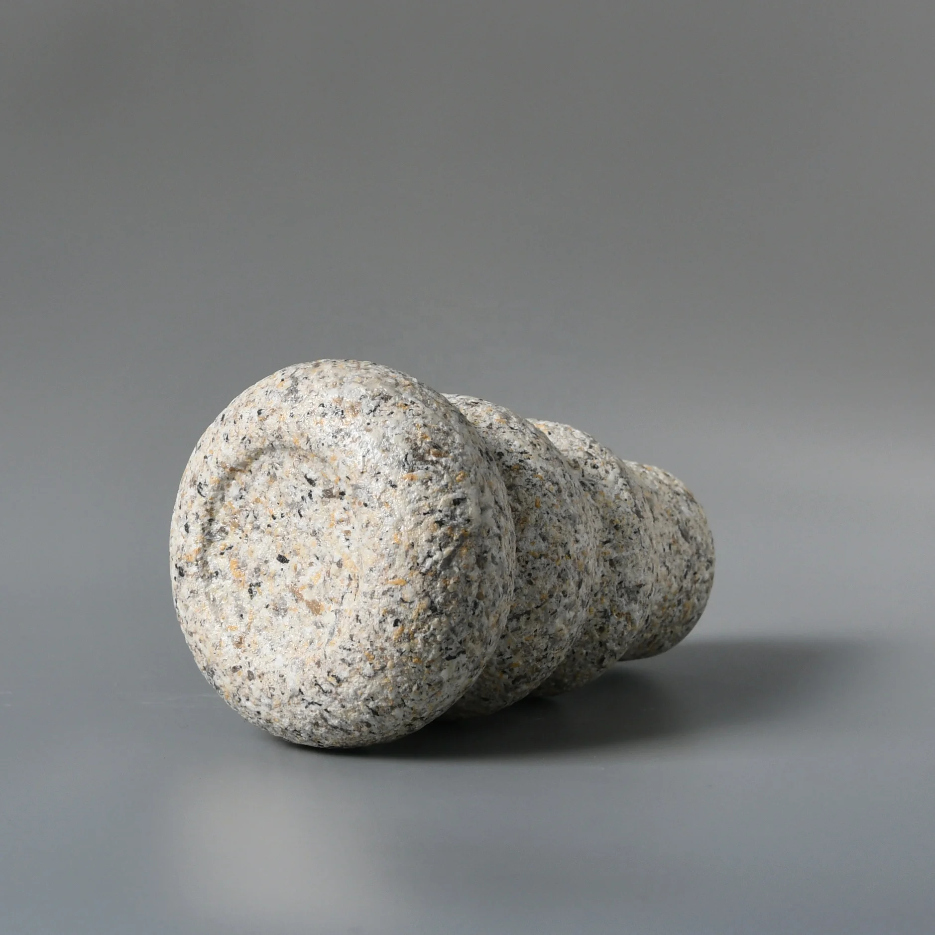 Home decoration beige marble stone flower vase Grade Finely Polished Stone White Vase Marble White Flower Cone Vase