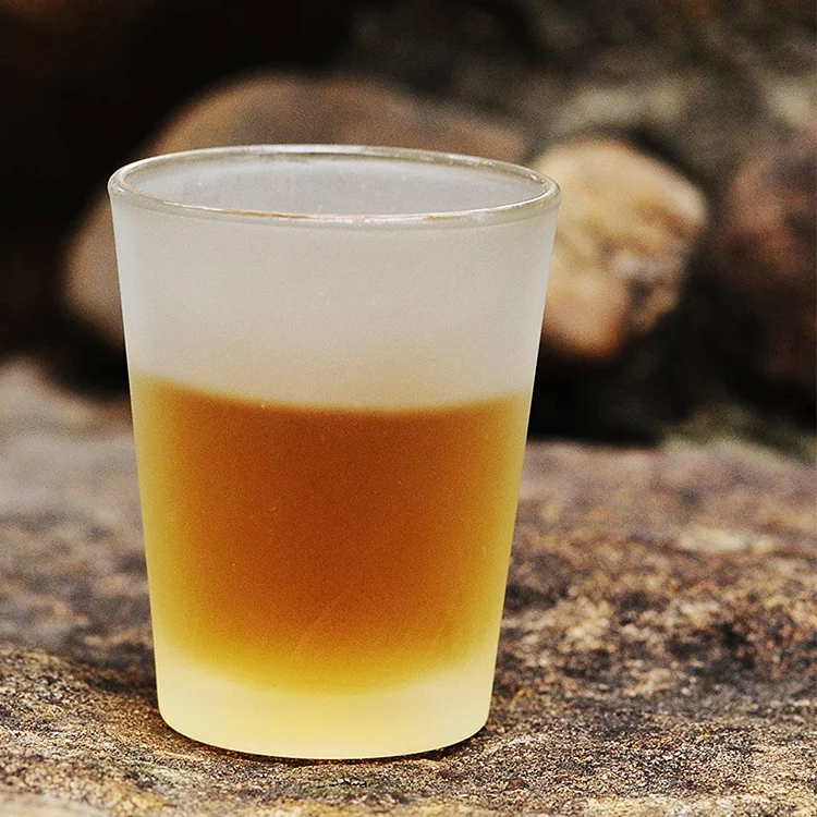 frosted glassware sublimation tequila shot glasses custom vodka glass tumbler glasses frosted shot glass