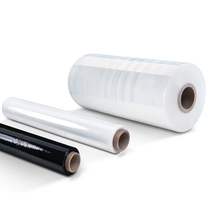 PE Plastic Jumbo Roll Machine and Hand Use Stretch Film Mini Small Roll LLDPE Stretch Pallet Wrap Film