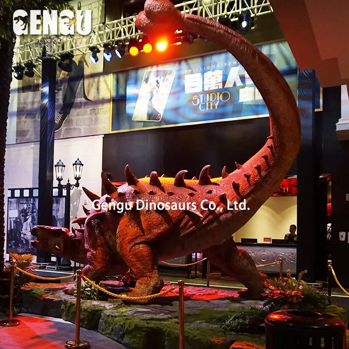 Animated theme park dinosaur