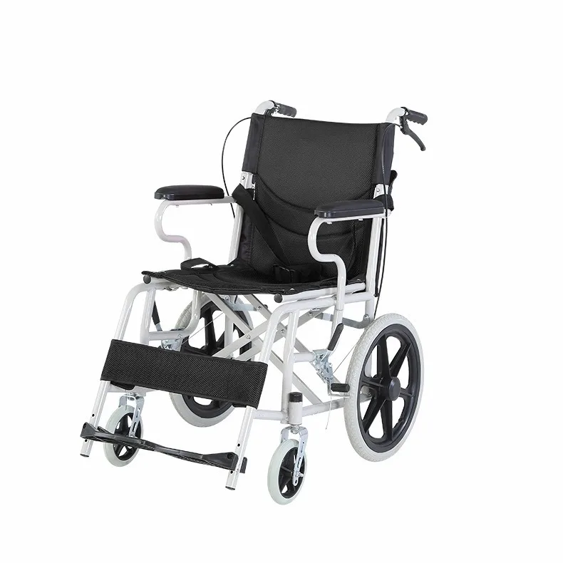 Hot selling elderly light wheelchair folding ultra-lightweight small with toilet