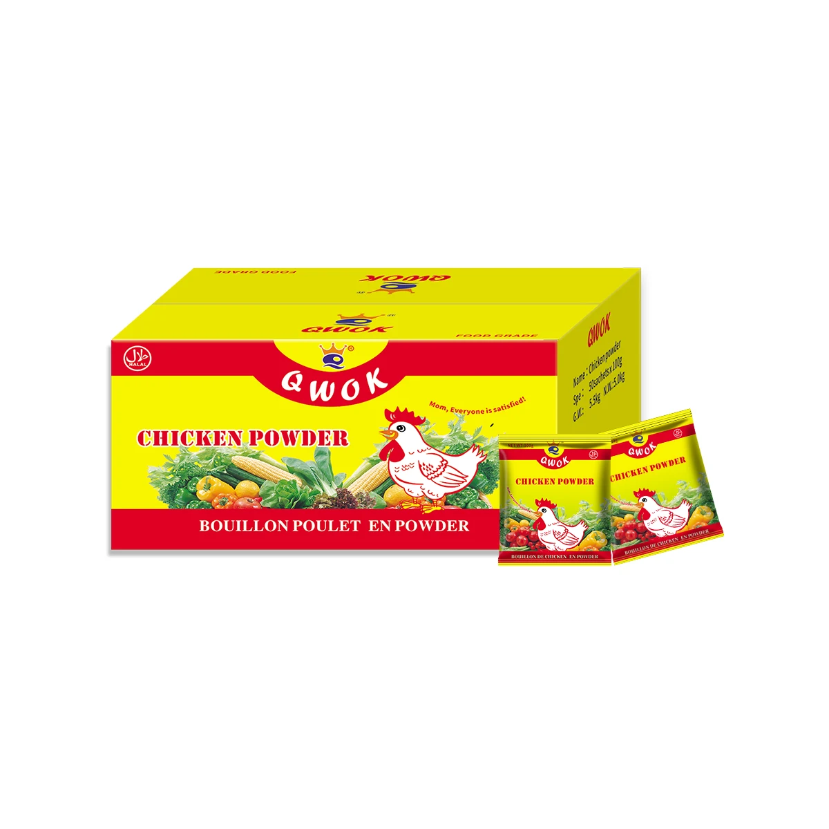 HALAL 100g chicken flavor seasoning powder OEM wholesale