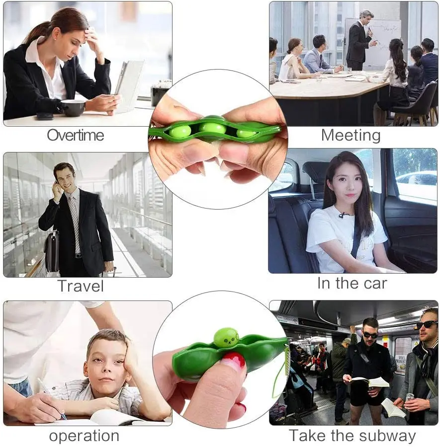 HPD Silicone Figet Squeeze Toy Push Pop Bubble  Sensory Rainbow Anti Stress Relief Popper Fidgets Toys Set Pack for Kids